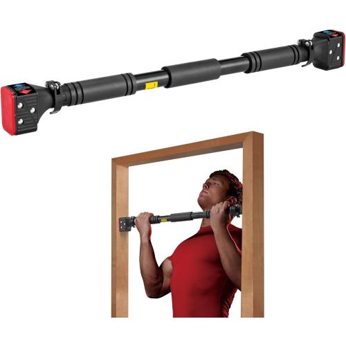 leikefitness Pull-Up Bar For Door Frame Chin Up Bar Upper Body Workout 28.3- 37.8 Adjustable Portable Training Pull-Up Bars without Screw - Adjustable Width Locking Mechanism