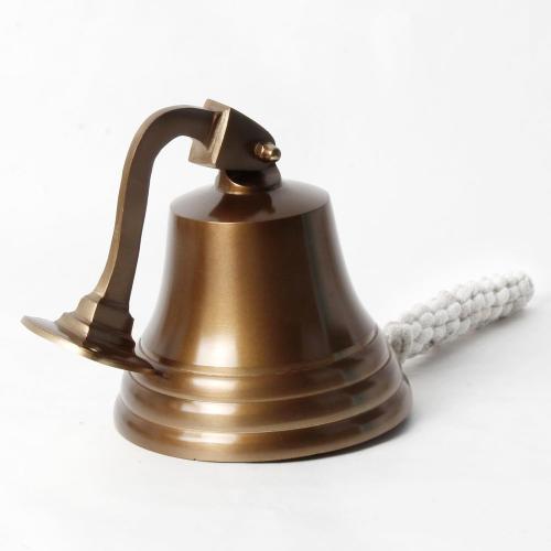 Wall Mounted Hanging Nautical Ship Bell 5 – Antique Brass Marine Dinner Bell for Indoor & Outdoor Use