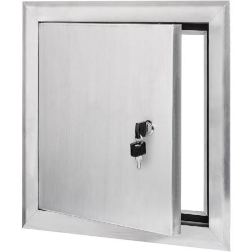 Premier by Dynasty Hardware 14x14 Universal Aluminum Access Panel Door with Keyed Latch, Insulated for Exterior Application Use, Wall or Ceiling Mounted for Drywall, Plumbing, Electrical, 2400 Series