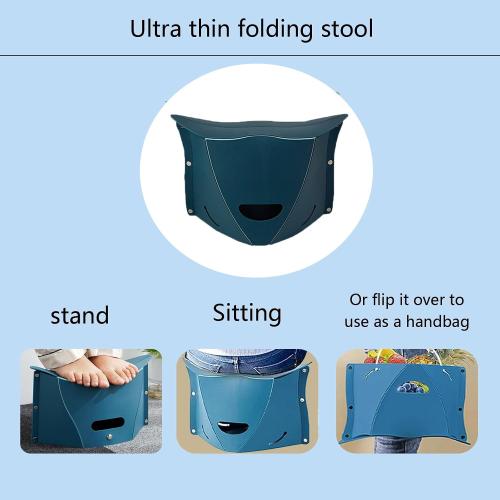Travel Foot Rest for Airplane,Airplane Foot Rest,Portable Folding Under Desk Foot Stool,Relieves Back & Knee Pain,Comfortable for Long Flights,Cars,Trains,Ultralight Mini (Dark Blue)
