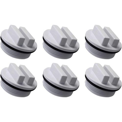 MAKHOON 1.5 Threaded Pool Spa Return Winterizing Plug Filter Drain Plug SP1022C with O-Ring for Winterizing Pools During Winter Season and for Most Hayward Pool Filter Drain Plug (6 Pack)