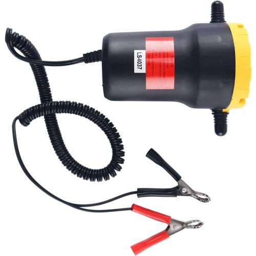 DasMarine 12V 60W Oil Change Pump Extractor, Oil/Diesel Fluid Pump Extractor Scavenge Oil Change Pump Transfer Suction Transfer Pump   Tubes Truck Rv Boat ATV