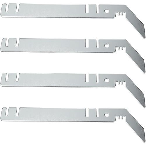 4 PCS 9-Inch Double Crossbar Valance Hangers, Steel Backdrop Crossbar Hangers Hook Accessories for Drape Stand, Wedding & Event Layered Draping Double Backdrop Stand Wedding Arch Crossbars