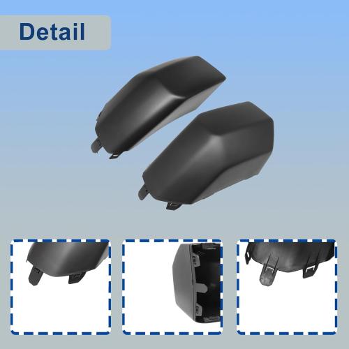 2 Pcs GXARTS 2PCS Black Driver & Passenger Side Front Corner Bumper End Cap 5242235060 Compatible with Toyota FJ Cruiser 2007-2014