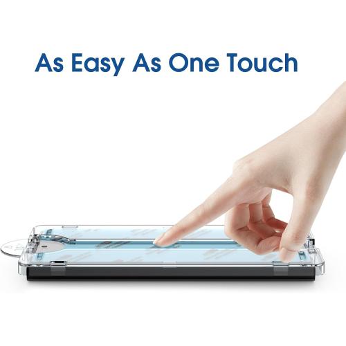 amFilm Auto-alignment OneTouch for Samsung Galaxy Screen Protector   Camera Lens Protector, Tempered Glass, 30 seconds Installation, Bubble Free, Case Friendly, Anti-Scratch [2 2 Pack] (S24U-6.8)