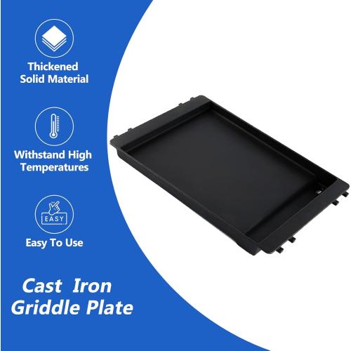 BLACK 7599 Griddle Replacement Parts for Weber Genesis II Griddle ii E-310 ii E-315 ii E-330 ii E-335 Insert ii E-325 ii S-310 ii E-610 Cast Iron Genesis 2 300 600 Flattop Griddle Pan Accessories