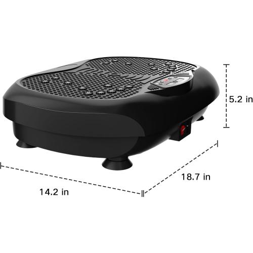 Vibration Plate Exercise Machine - Whole Body Workout Vibration Platform Lymphatic Drainage Machine for Weight Loss Home Fitness with Resistance Bands Remote