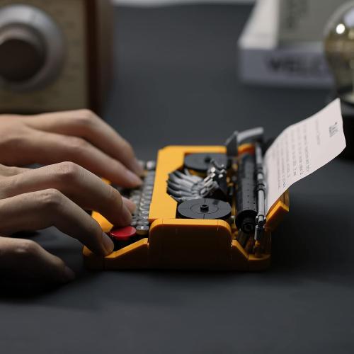 ENJBRICK Typewriter Building Set Compatible with Lego for Adults,Ideas Cute Building Toys for Girls 8-14 Years,Christmas Toys for Kids