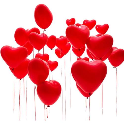 BinaryABC Red Heart Shaped Latex Balloons,Mother Day Valentine's Day Engagement Wedding Party Decorations,10Inch,50Pcs(Red)