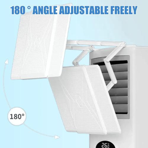 Window Air Conditioners Deflector Universal - Room Air Conditioner Window Baffle Adjustable Wind Direction - Prevent Direct Blowing of Cold Air -Ac Air Vent Deflector Easy to Install (1)