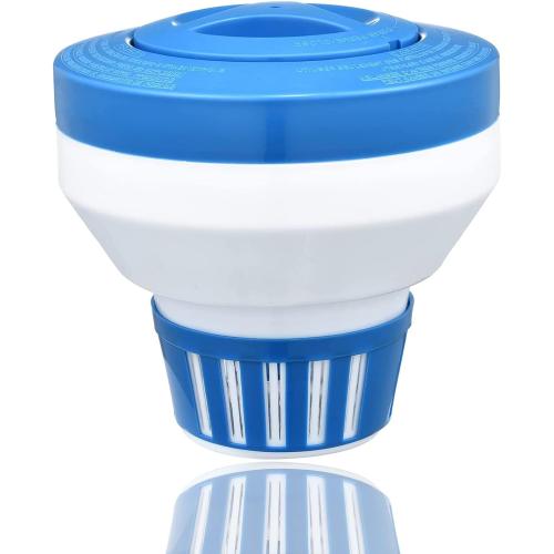 Pool Chlorine Floater, 7.5 Large Floating Chlorine Dispenser, Optimal Pool with Adjustable Release for Indoor & Outdoor Swimming Pool Hot Tub