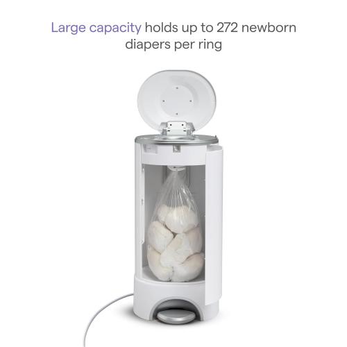 Munchkin® UV Diaper Pail Refill Rings, Holds up to 544 Newborn Diapers, 2 Pack