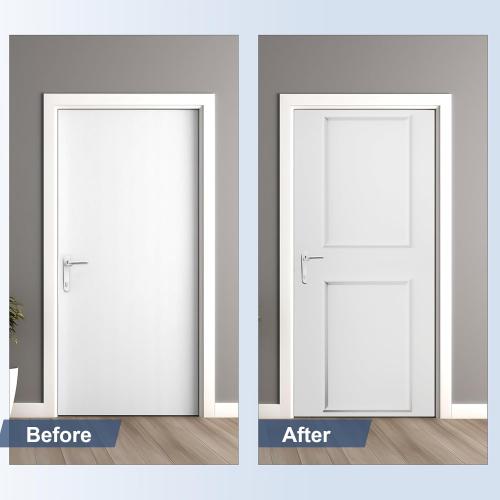 NeatiEase 2 Set Peel and Stick Wall Molding Trim Kit, 16 x24 Premade Wainscoting Panels, Self Adhesive Moulding Panel for Interior Walls Picture Frame