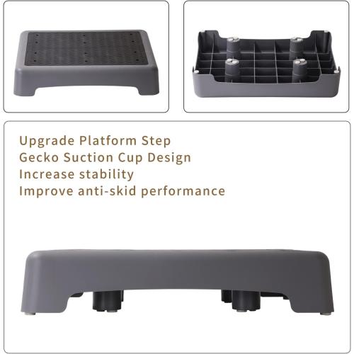 Fotree One Step Stool, Non-Slip Mobility Step Platform for Senior ＆ Adults, Safety Step Platform for Stair, Car, Bed, Chair, Shower, Bathtub, Outdoor, 3.5 Inch High Rise Stairs 440 Lbs Capacity