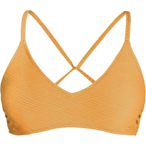 Size L..CUPSHE Bikini Top for Women Bathing Suit Criss Cross Self Tie Spaghetti Straps V Neck