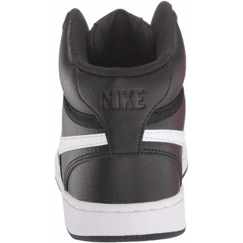 Size 8 Black and White Nike Women's Court Vision Mid Sneaker