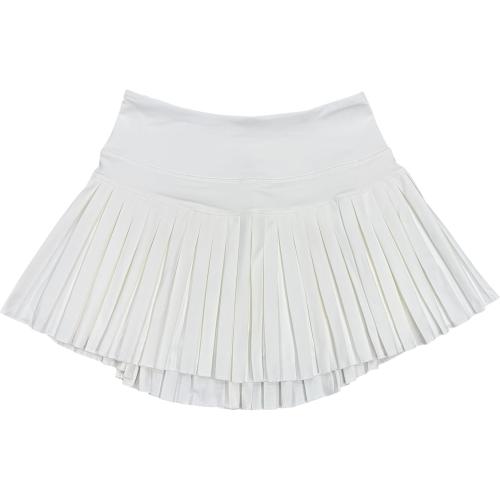 White Simply Southern Women's Skort with Ruffled Hem - Designer Prints - Adult