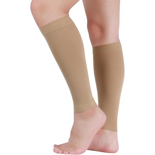 Lin Performance Medical Calf Compression Sleeve for Women and Men Lightweight Footless Socks for Nurses, Pregnant, Travel and Flight, Varicose Veins, Post Surgery Recovery, Edema