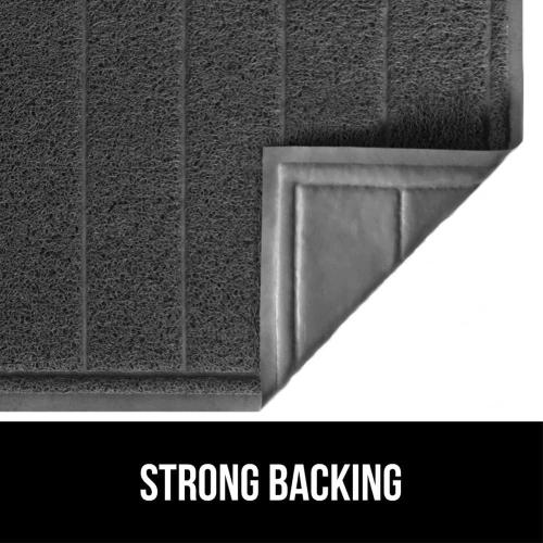 GORILLA GRIP Dirt Grabber Door Mat Durable Mesh for Indoor Outdoor Use | Front Door Mat Outside Entrance, 35X23, Heavy Duty Dirt Trapper, High Traffic Mud Scraper, Low Profile Welcome Mat, Dark Gray