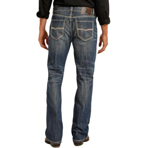 size 32-30, M. Rock & Roll Denim Relaxed Fit Straight Bootcut Jeans #M0S8553
