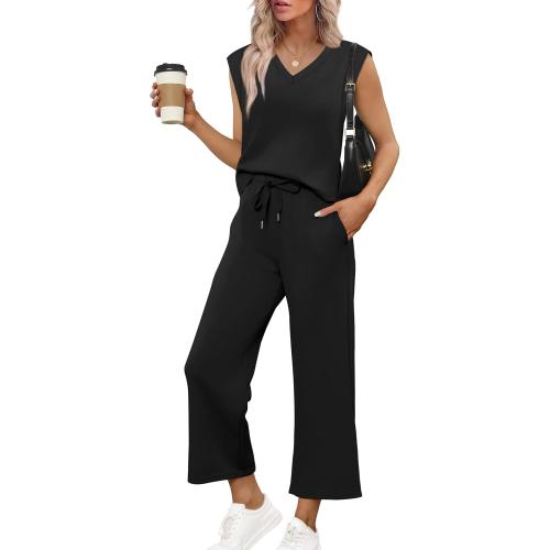 SAMPEEL Two Piece Sets for Women Summer Vacation Travel Outfits Business Casual Outfits Matching Sets Women Clothing