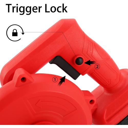 Mini Leaf Blower Red,2-in-1 Cordless Small Blower with 4.0Ah Battery and Charger,21v Blower for Inflating,Blowing Leaf,Clearing Dust & Small Trash,Car by SHINTYOOL