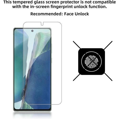 4 Pack Glass Screen Protector for Samsung Galaxy Note 20 5G