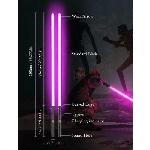 jvmusaber Dueling Lightsaber Light Saber for Kids Adults, Light Sword Toy