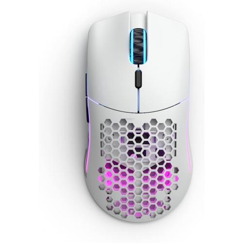 Glorious Model O Wireless Gaming Mouse - Superlight, 69g Honeycomb Design, RGB, Ambidextrous, Lag Free 2.4GHz Wireless, Up to 71 Hours Battery - Matte White