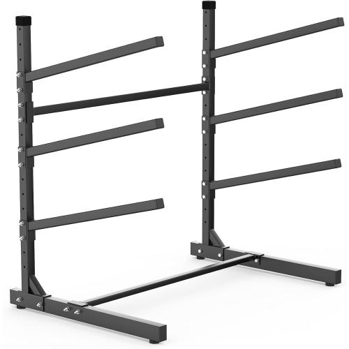 WALMANN Garage Kayak Rack, Heavy-Duty Metal Kayak Storage Rack Adjustable Freestanding Kayak Stand