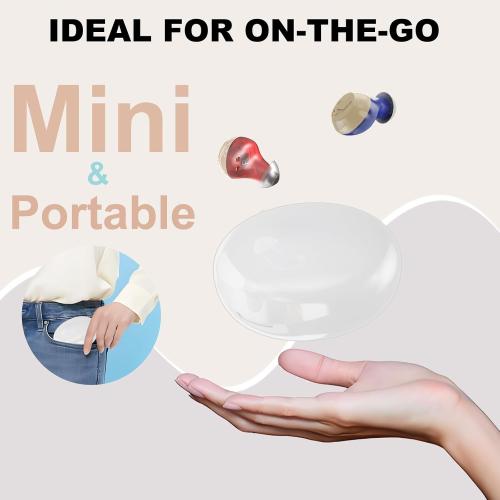 Rechargeable Hearing Aids for Seniors with Hearing Loss,Digital Hearing aid with Smart Noise Reduction chip,Clear Sound Quality and Comfortable Wearing