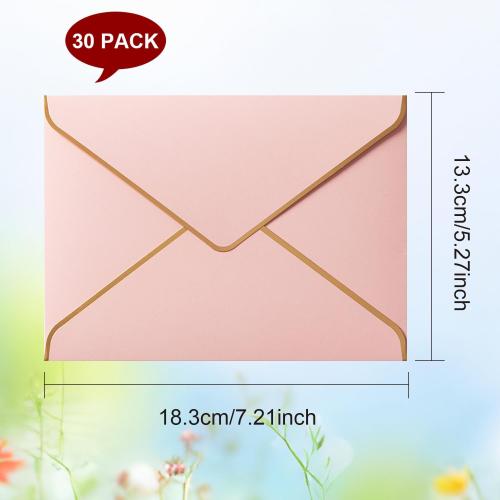 50 Pcs  Crosky CDR16 Beyond Grateful -PinkShade 4x6 inches Golden (Pink)
