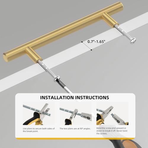 goldenwarm 25 Pack Kitchen Cabinet Pulls Brushed Brass Drawer Pulls Gold 5in Cabinet Handles Modern Hardware for Kitchen Cupboard Bedroom Drawer Bathroom Furniture Door