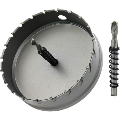 Carbide Hole Saw 4.5-inch/115mm Cutting Dia Hole Cutter for Cutting Stainless Steel & Iron