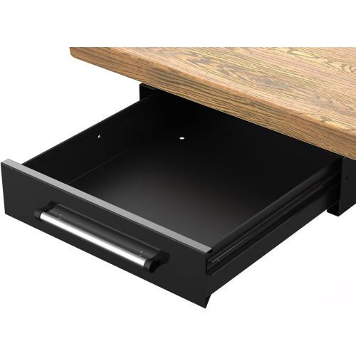 UNITEDPOWER Under Desk Drawer Storage, Pull-Out Office Hidden Counter Drawer, Metal Sliding Organizer Mount Below Table, Optional Bracket Height, Black