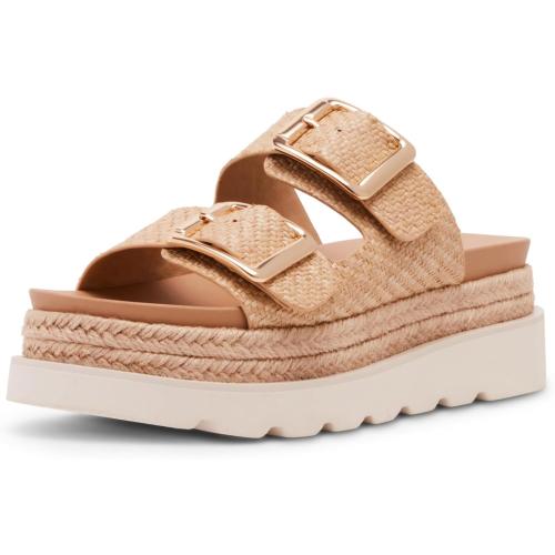 Size 6 Yishaweiqi Espadrilles Platform Sandals for Women Comfortable Raffia Flatform Sandals Adjustable Buckle Straps Woven Straw Crochet Flat Slide Sandals Summer Beach Shoes