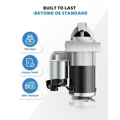 ZSZ NEW 10910N Starter Motor Fits for Chevy Silverado Tahoe Suburban 2014-2018,Cadillac Escalade 2015-2017 V8 6.2L/Escalade ESVV8 6.2L,12V 1.7KW Starter OE#: 12655055 M000T24072