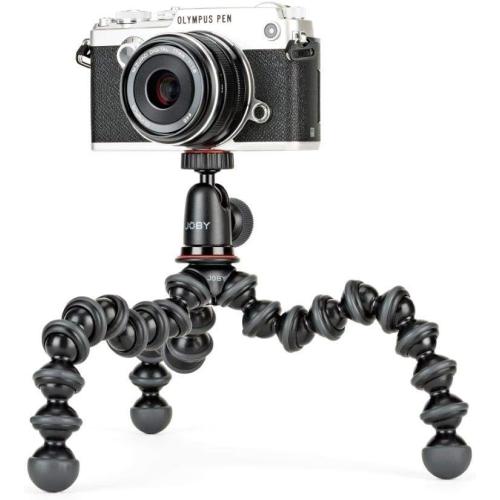 Joby GorillaPod Compact Tripod Kit with Ballhead for Mirrorless Cameras up to 2.2 lbs. Black/Charcoal.