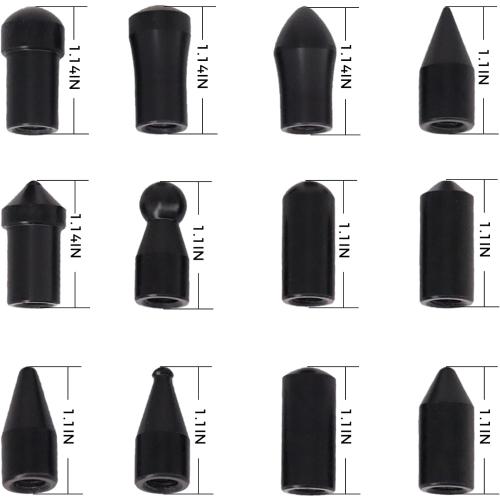 Dent Repair Tools 6 Pieces of Dent Removal Rods with Awl Head Paintless Dent Removal Kit Car Auto Body Dent Removal of Hail Dents and Door Ding (6 PCS Rod 21 PCS Pen)