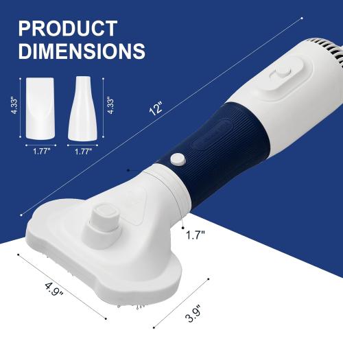 3-in-1 Pet Hair Dryer & Slicker Brush for Dogs & Cats – Portable, Professional, Adjustable Temp, Overheat Protection Dog Hair Dryer