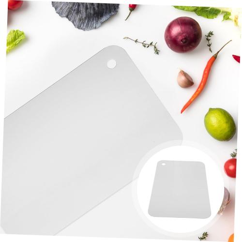 Mikinona Food Grade Cutting Board Stand Steel Chopping Board Double-sided Kitchen Tool Skid Design