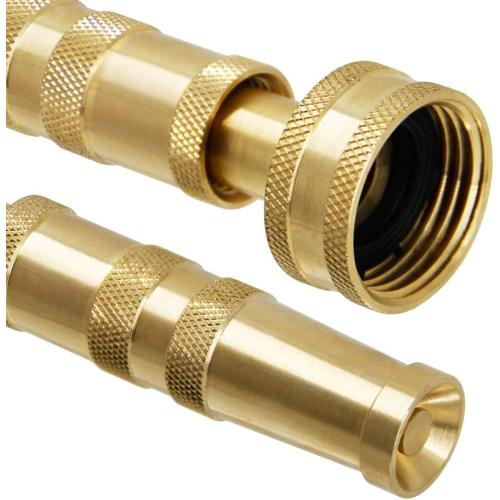 Twinkle Star Heavy-Duty Brass Adjustable Twist Hose Nozzle, 2 Pack, TWIS3432