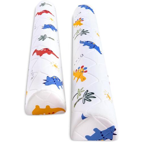 2-Pack Premium Foam Bed Bumpers for Toddler, Non-Slip Bed Rails for Toddlers for Twin, Queen, King Beds, Machine Washable Bumpers Cover for Easy Care（Size: 52 x 7 x 5）