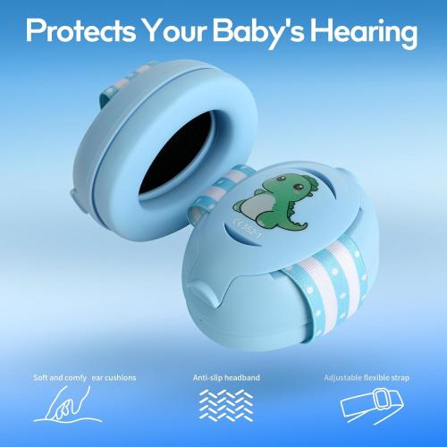 Baby Headphones for Noise, Baby Ear Protection for Babies and Toddlers 0-36 Months - Adjustable Babies Noise Cancelling Headphones Infant Ear Protection Earmuffs Against Hearing Damage