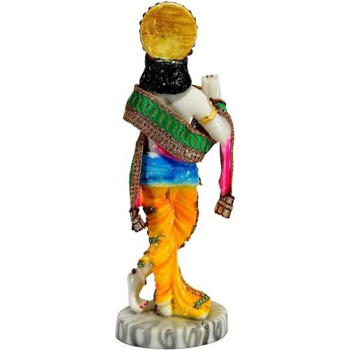 eSplanade Resin Krishna Statue Murti Idol Sculpture (11) Multicolour