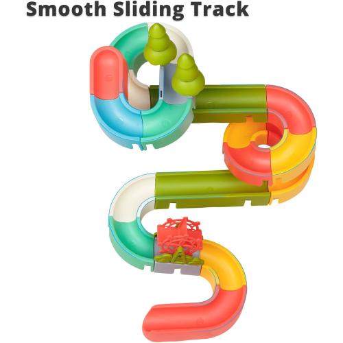 38 PCS Duck Slide Toys, Bath Toys for Kids Ages 4-8, DIY Building Kit for Ages 5-7, Bathtub Time Birthday Gifts for Toddler 3   Year Old