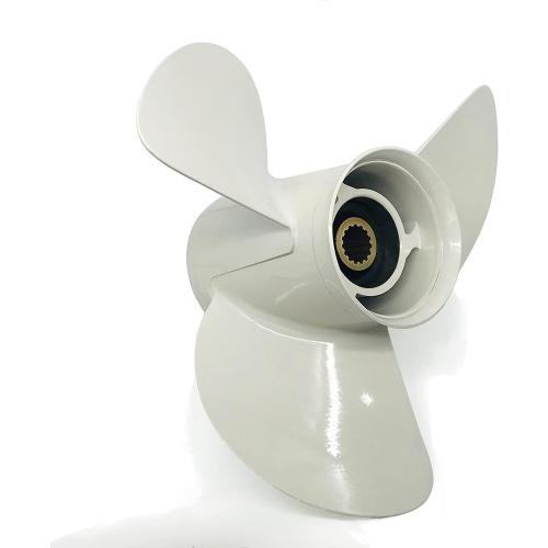 CAPTAIN Outboard Propeller fit Yamaha 115 T50 60 70 75 80 85 90 100 130 HP Engines, OEM 15 Spline Tooth Outboard Prop, RH Aluminum Propellers
