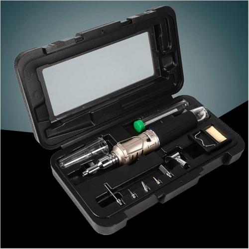 Soldering Iron Kit, 10 in 1 Portable Cordless Set Multifunction Gun Professional Automatic Ignition .zx1