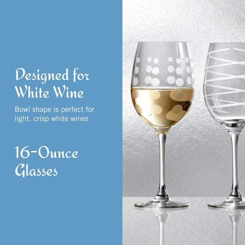 Mikasa Cheers red Wine Glasses Set of 6, 16-Ounce Elegant Glassware, Durable and Dishwasher Safe, Perfect for Everyday or Entertaining