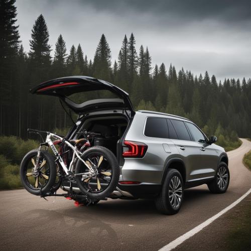 FORWODE Hitch Mount Bike Rack Fits 2 X 80 lbs Bicycle, Platform Bike Rack for Car SUV Truck, Quick Relesed, Foldable Wobble Free, Boat TypeTtire Holder, Locking Hitch, 2 Inch Receiver